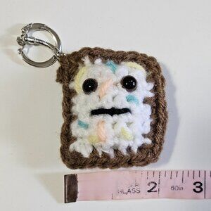 Sprinkles Toaster Pastry Bag Charm Keychain